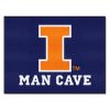 Illinois Man Cave All-Star Mat 33.75"x42.5"