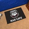 Georgia Black New Bulldog Man Cave Starter Rug 19"x30"
